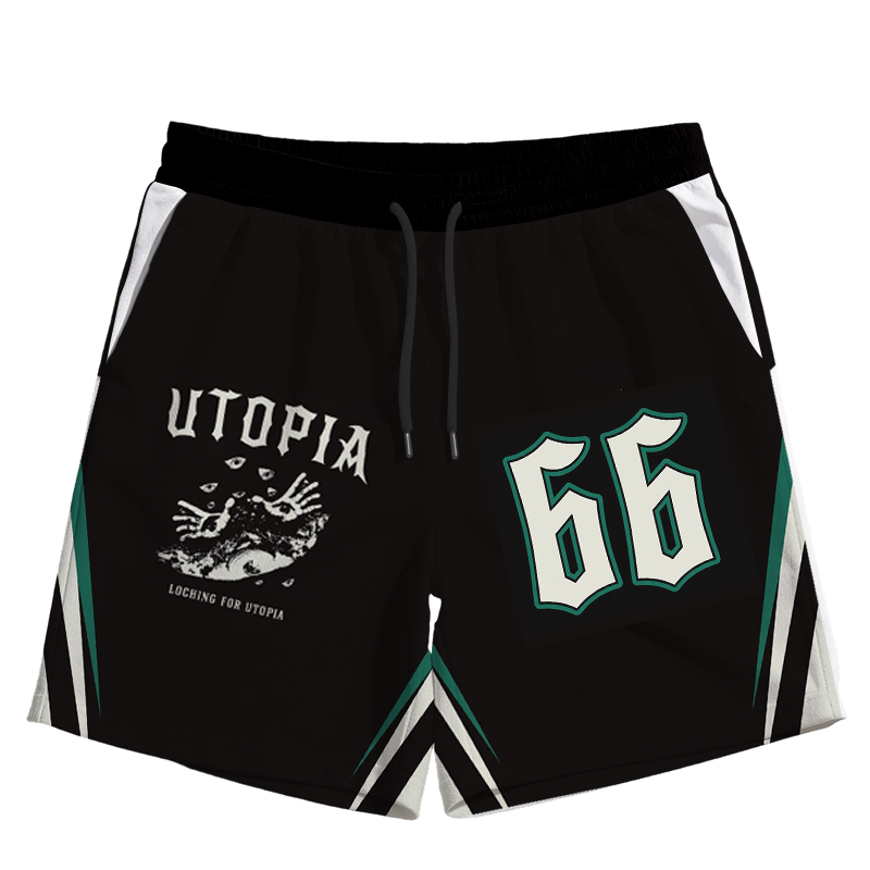 Modecanvas Utopia Vintage Jersey Short