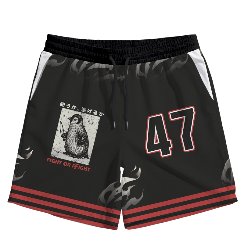 Modecanvas Fight Or Flight Funny Jersey Short