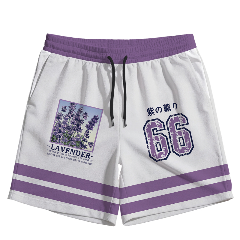 Modecanvas Lavender Scent Jersey Short