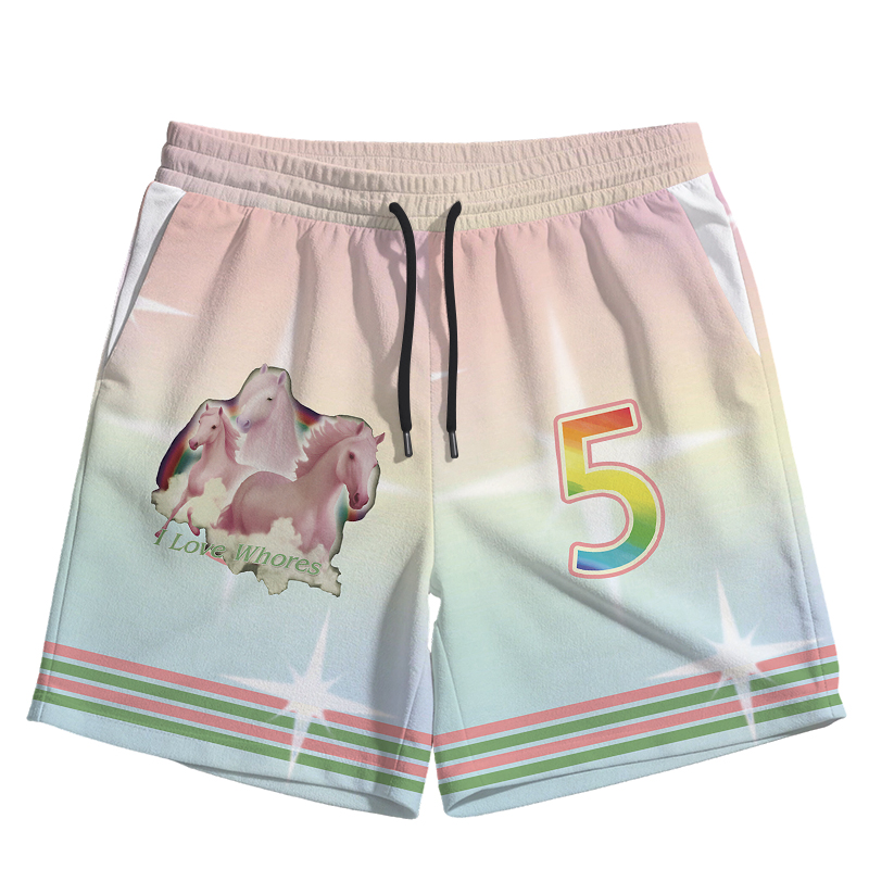Modecanvas I Love Whores Jersey Short