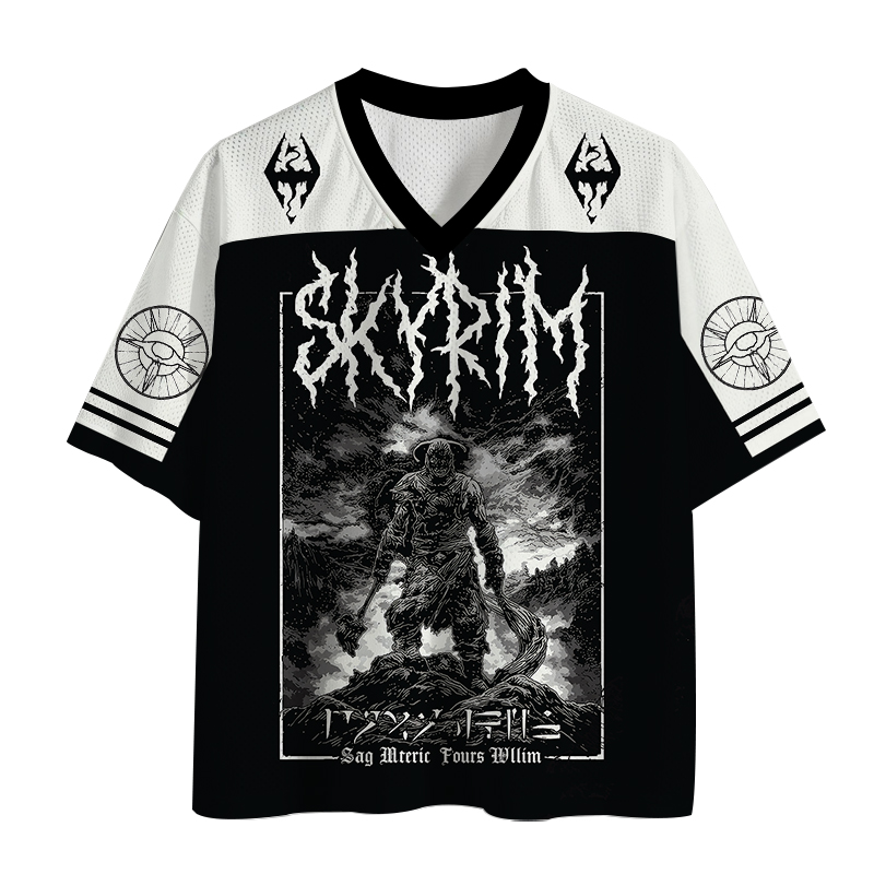 Modecanvas Sky Below Voice Within Mesh Jersey-modecanvas