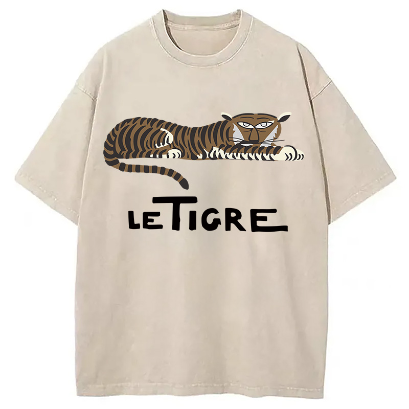 Modecanvas Le Tigre Washed T-Shirt