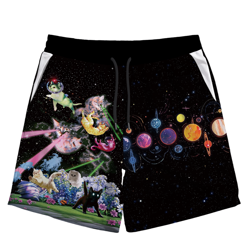 Modecanvas Fun Cat Jersey Short
