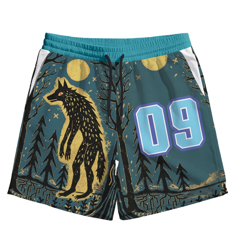 Modecanvas Full Moon Night Jersey Short