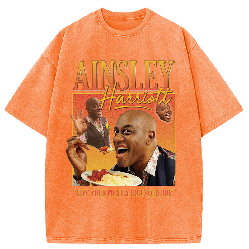 Modecanvas Ainsley Harriott Homage Washed T-Shirt