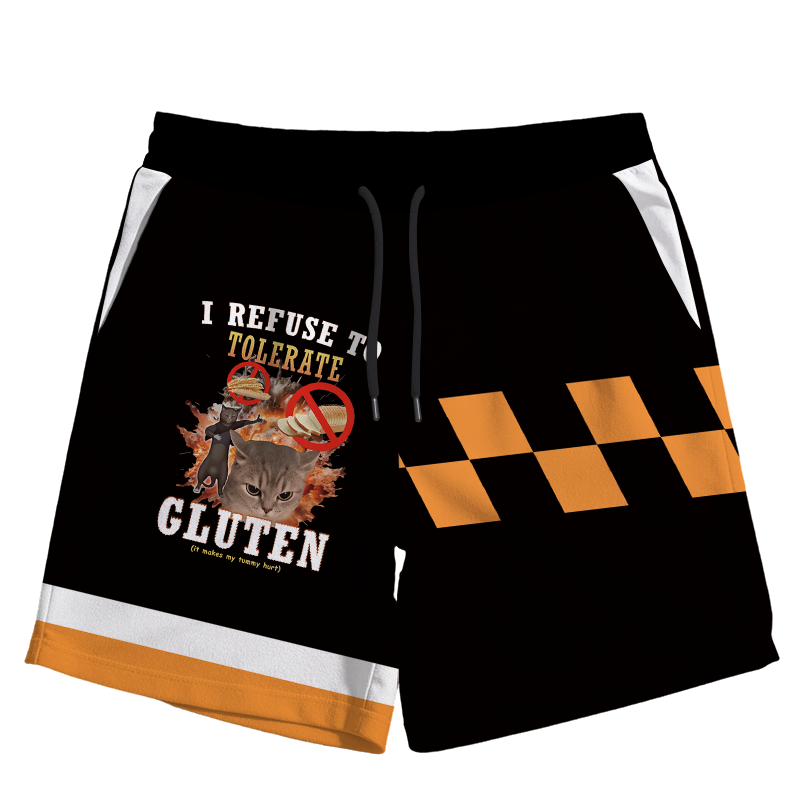 Modecanvas I Refuse to Tolerate Gluten Jersey Short