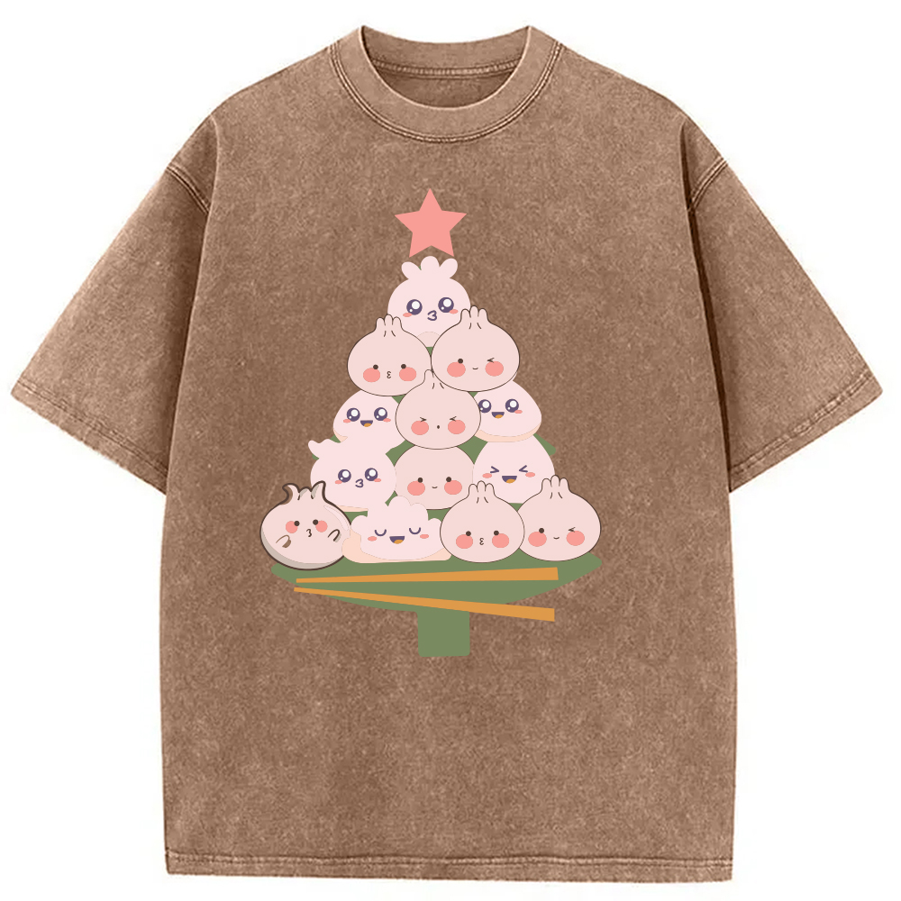 Modecanvas Bao Christmas Washed T-Shirt