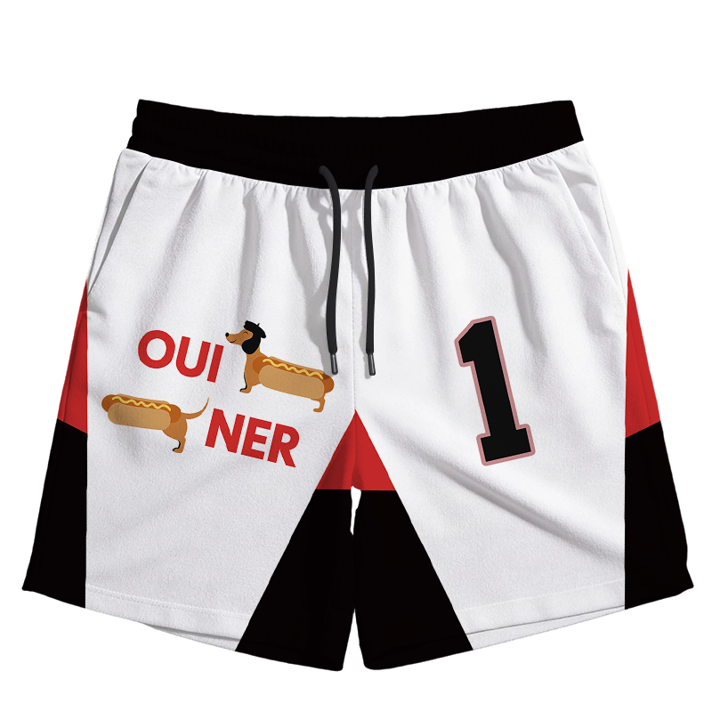 Modecanvas Dachshund Jersey Short