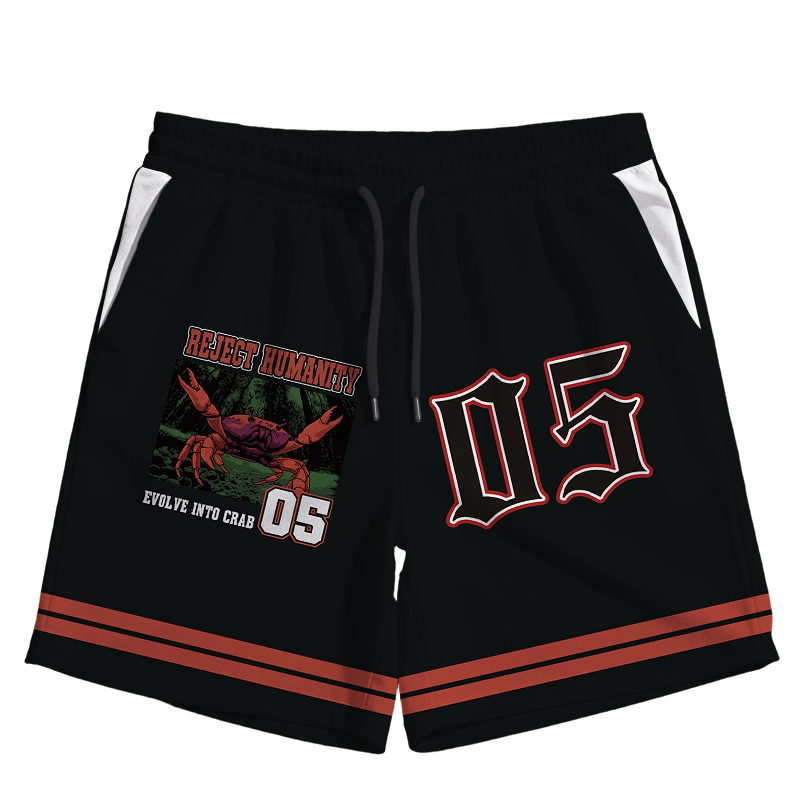 Modecanvas Crab Meme Jersey Short