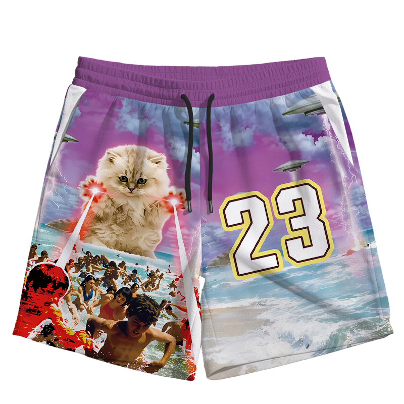 Modecanvas Laser Emission Biu Jersey Short
