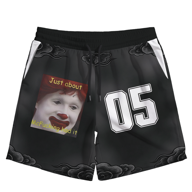 Modecanvas Just About Mcfukcing Had It Meme Jersey Short