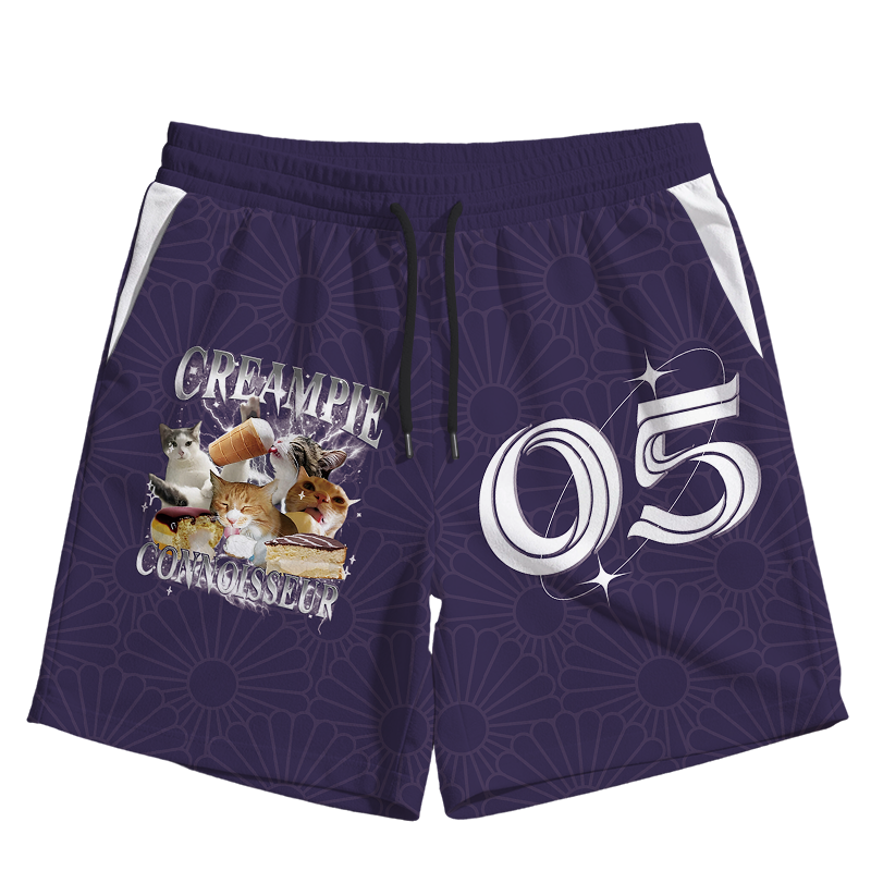 Modecanvas Creampie Connoisseur Meme Jersey Short