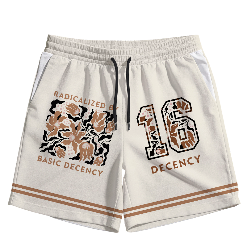 Modecanvas Radicalized By Basic Decency Flower Jersey Short