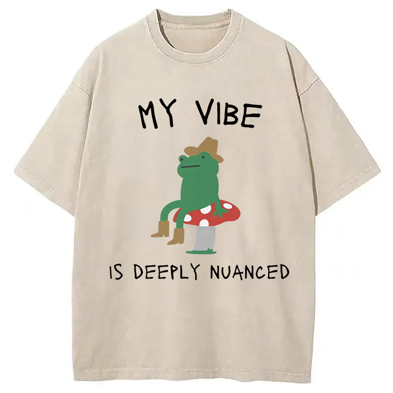 Modecanvas My Vibe Washed T-Shirt
