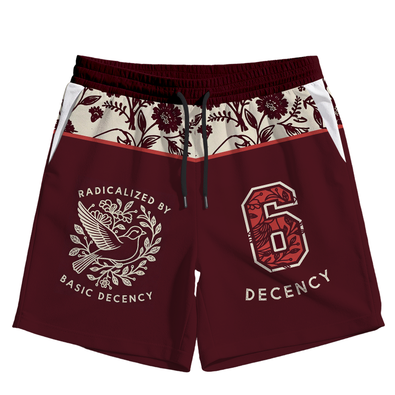 Modecanvas Pigeon Was Moved Red Jersey Short