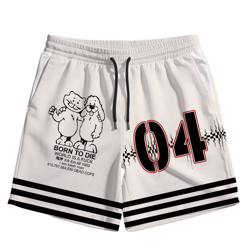 Modecanvas Born To Die Meme Jersey Short