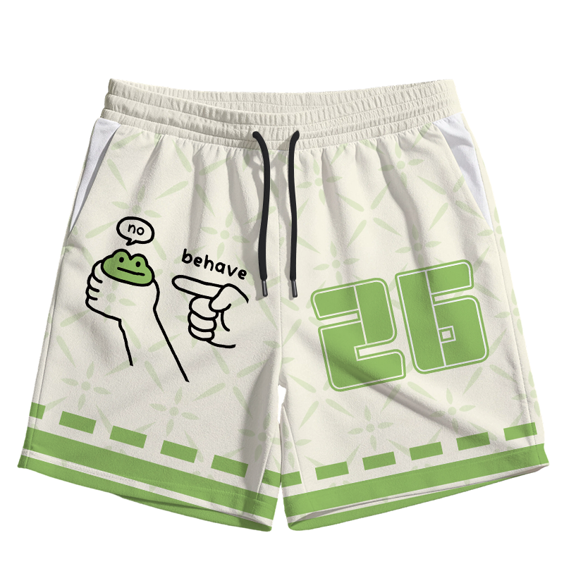 Modecanvas Dishonest Frog Jersey Short