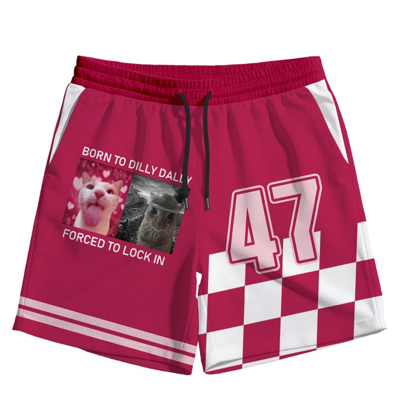 Modecanvas Born To Dilly Dally Jersey Short