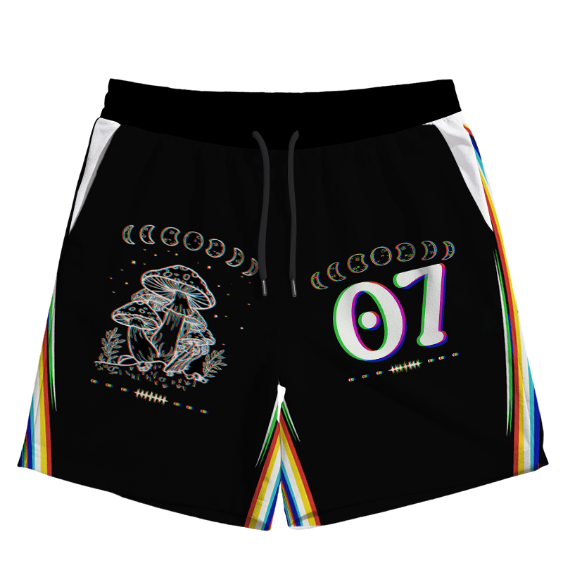 Modecanvas Moon and Mushroom Jersey Short
