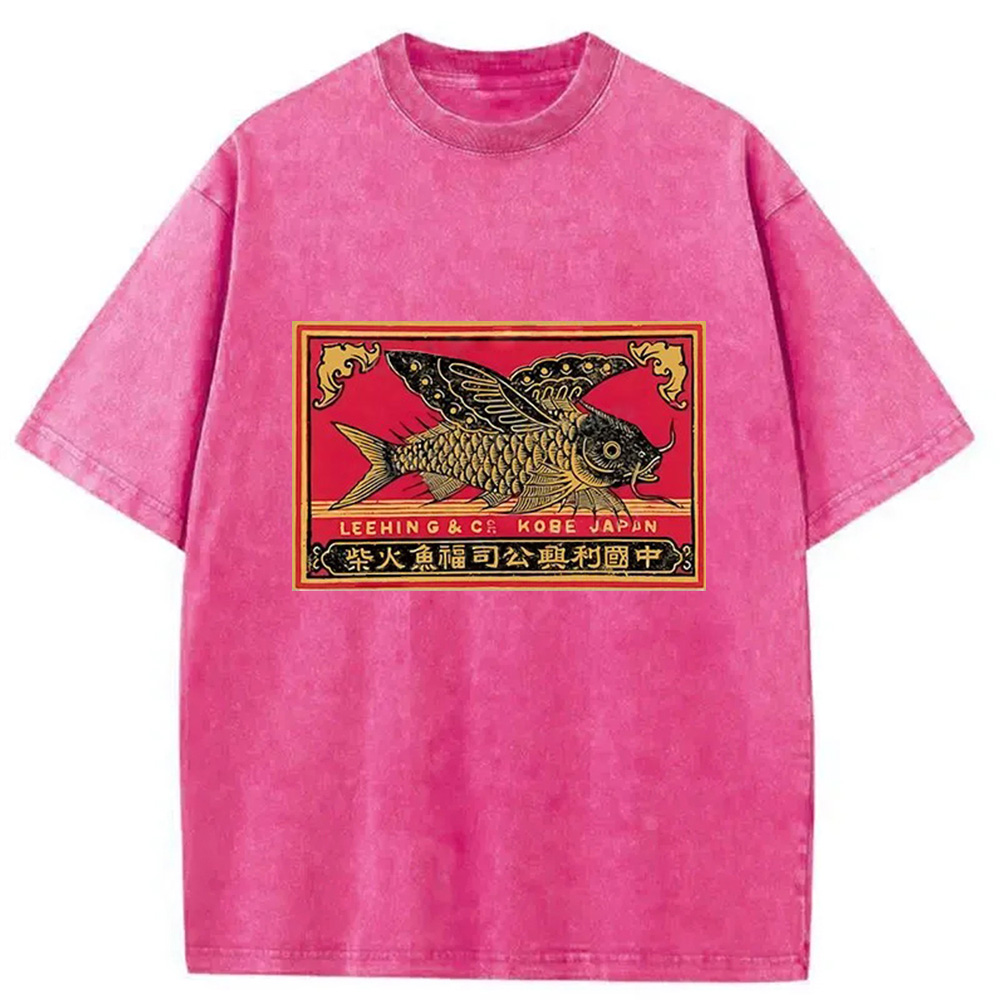 Modecanvas Flying Fish Washed T-Shirt