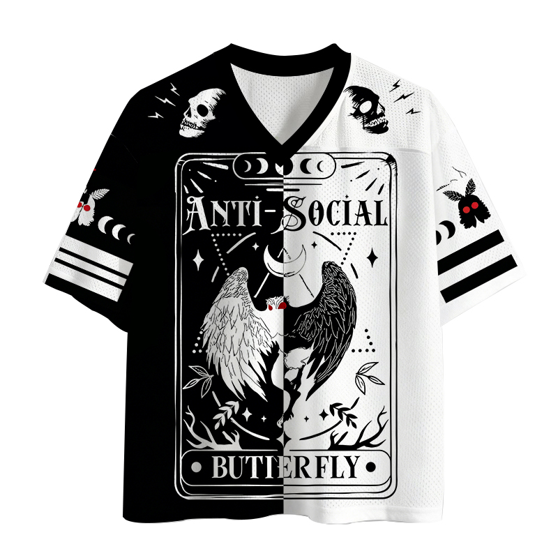 Modecanvas Anti-Social Butterfly Mesh Jersey
