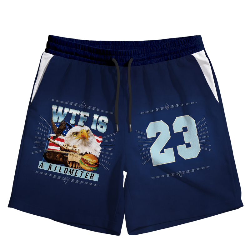 Modecanvas WTF Is A Kilometer Meme Jersey Short