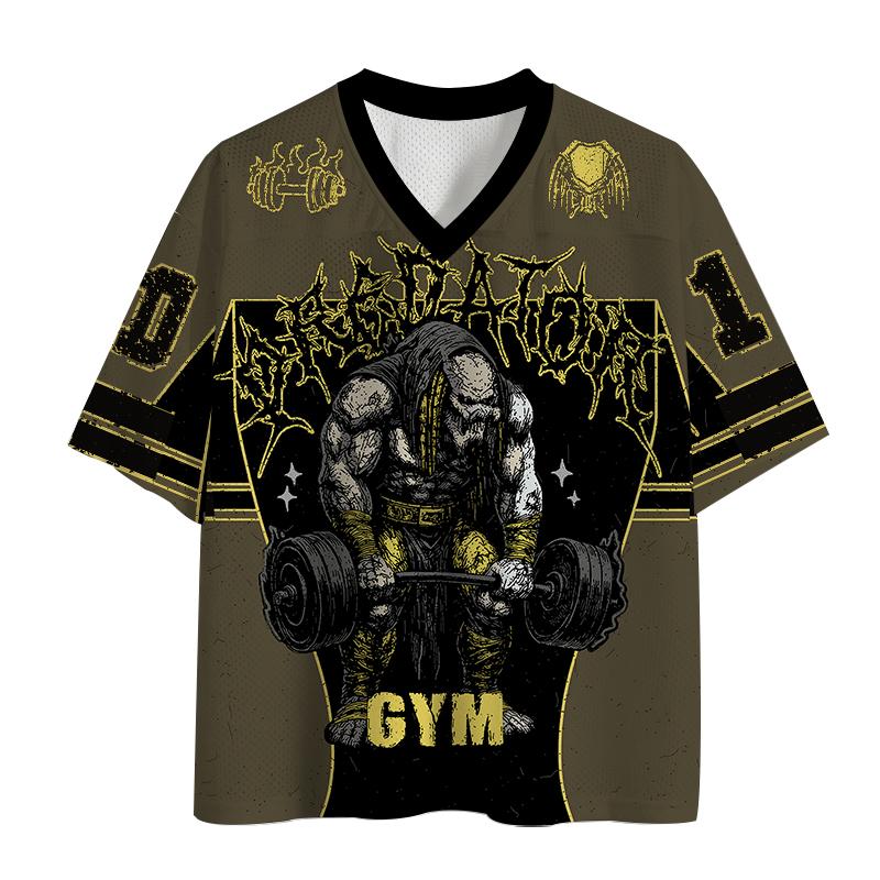 Modecanvas Alien Hunter Gym Mesh Jersey-modecanvas