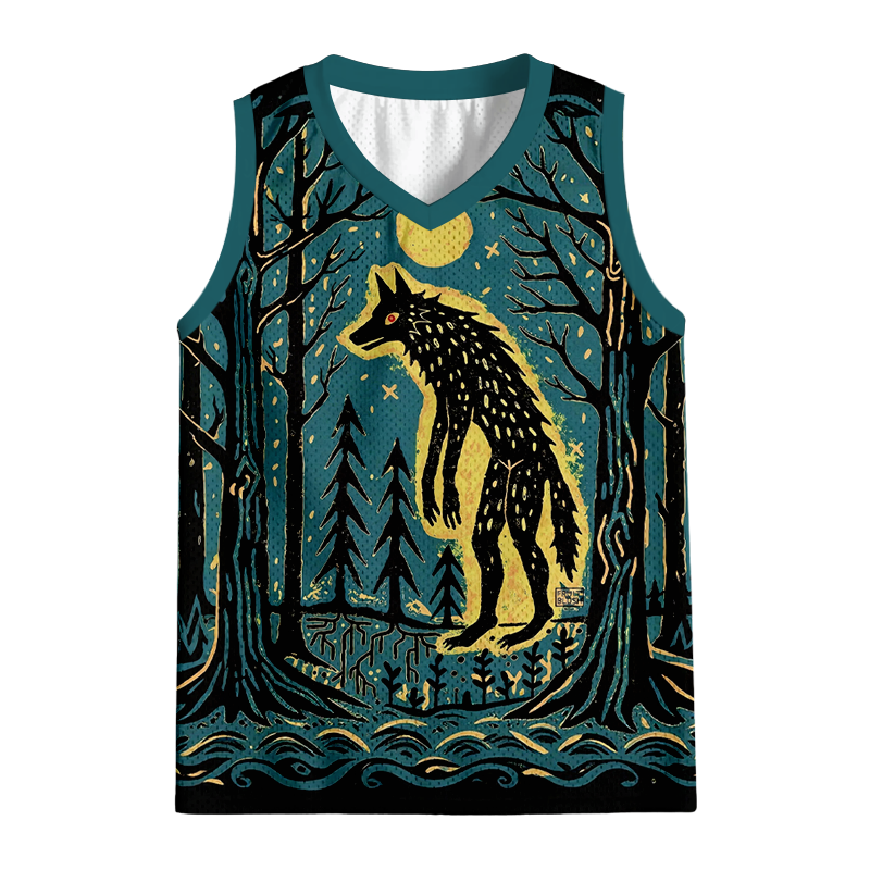 Modecanvas Full Moon Night Jersey Tank