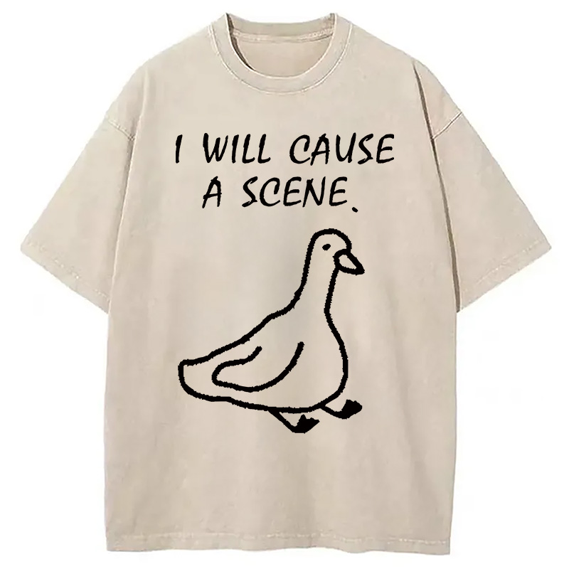 Modecanvas Stupid Goose Washed T-Shirt