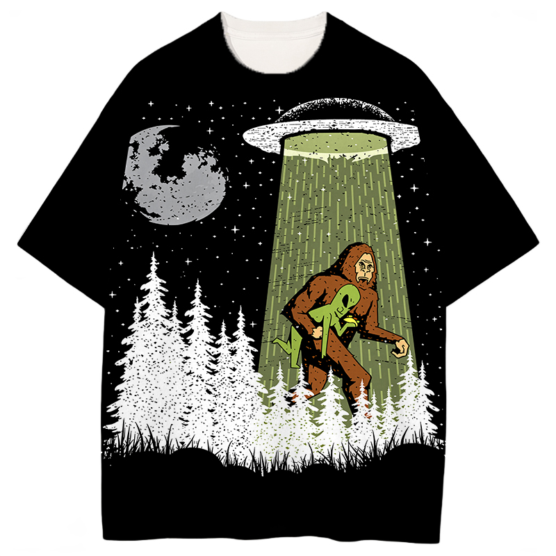 Modeocanvas Funny Bigfoot All Over Print T-shirt-modecanvas