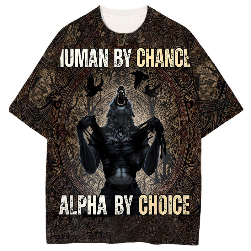 Modeocanvas Human By Chance All Over Print T-shirt-modecanvas