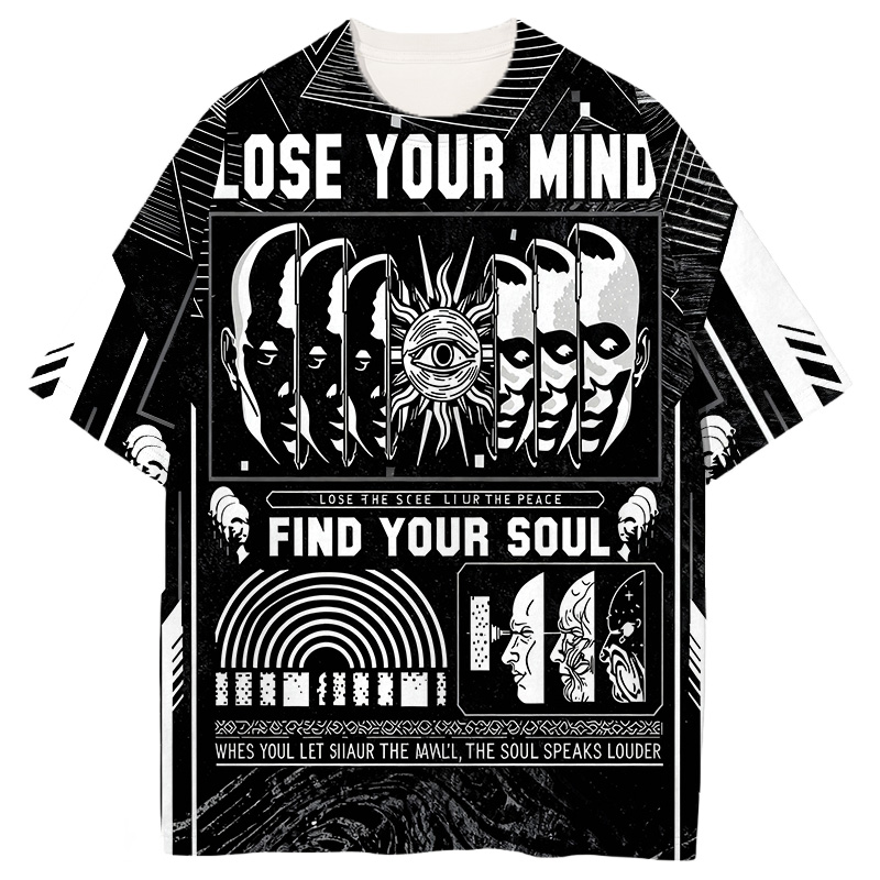Modeocanvas Lose Mind Find Soul All Over Print T-shirt-modecanvas