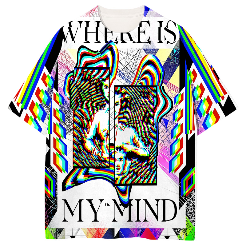 Modeocanvas Mind Distortion All Over Print T-shirt-modecanvas