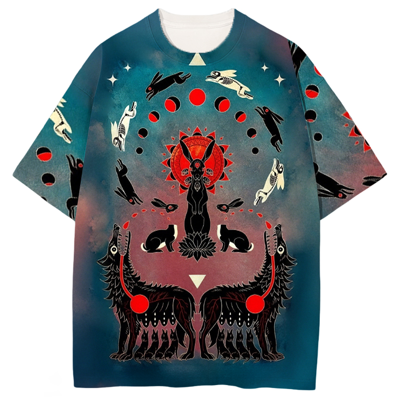 Modeocanvas Watership Down All Over Print T-shirt-modecanvas