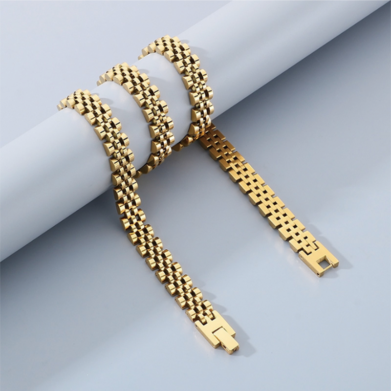 Modecanvas Titanium Steel Geometric Hip-hop Necklace