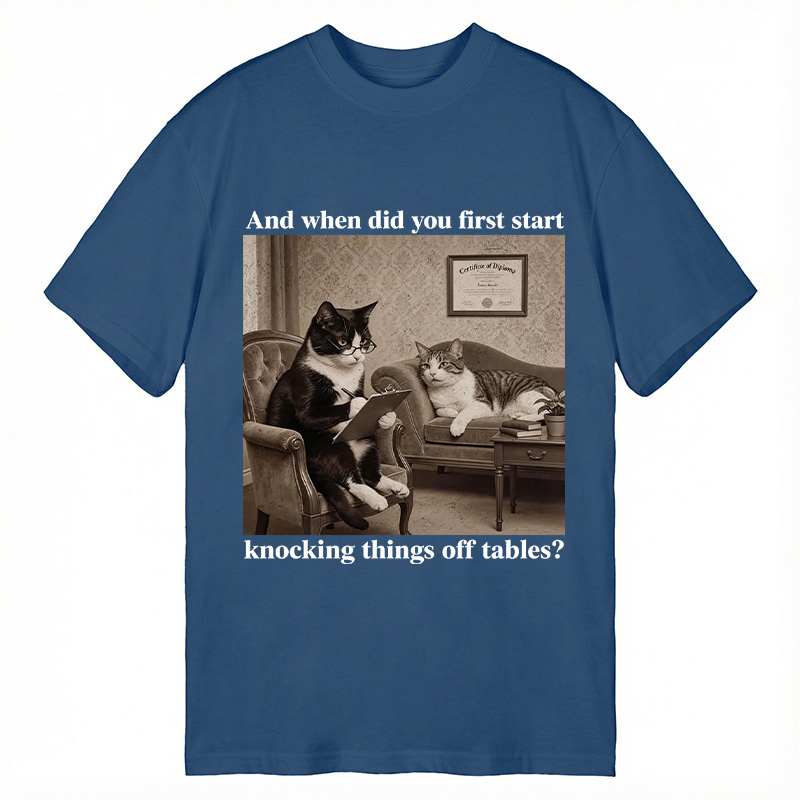 Modecanvas Sarcastic Cat DTG Printing Classic T-Shirt