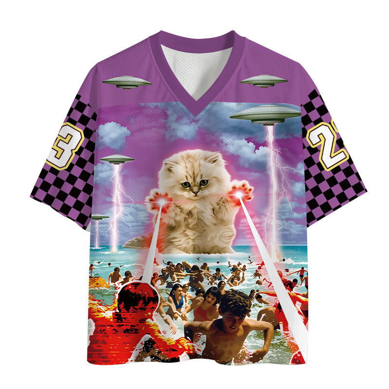 Modecanvas Laser Emission Biu Mesh Jersey-modecanvas