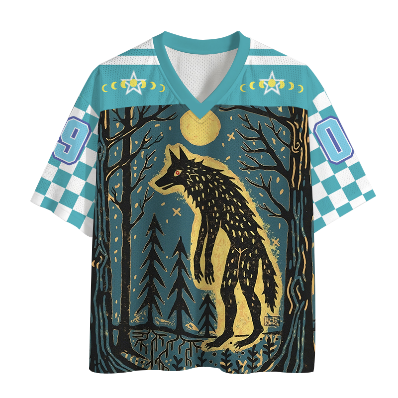 Modecanvas Full Moon Night Mesh Jersey-modecanvas