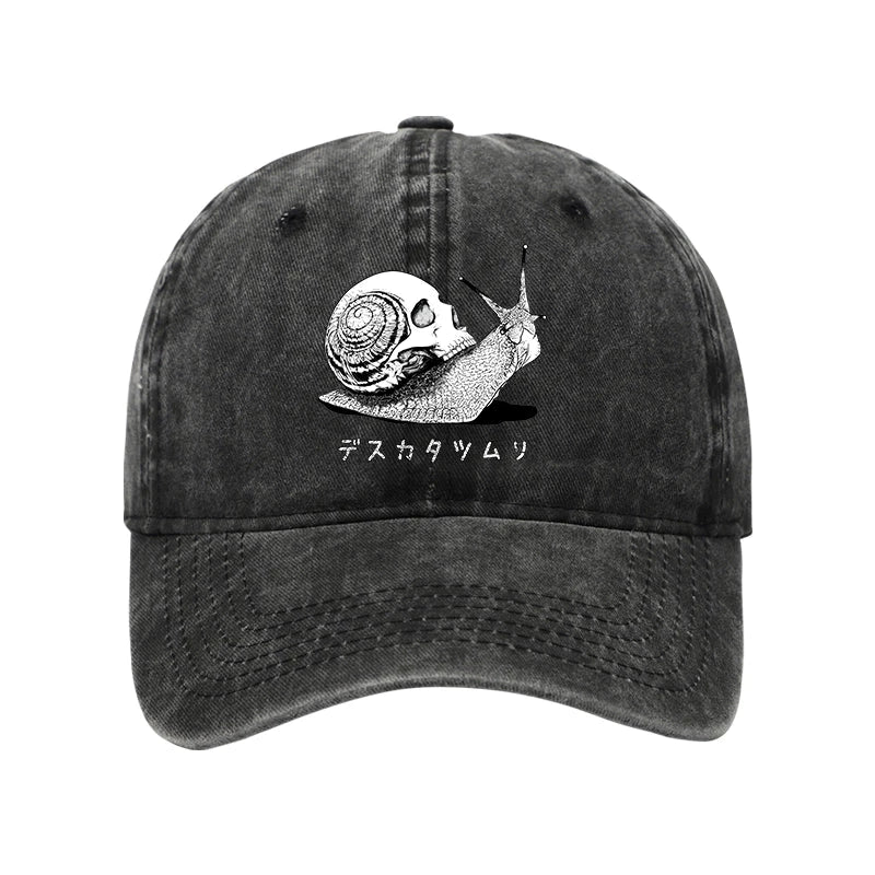 Modecanvas Death Snail Manga Washed Cap-modecanvas