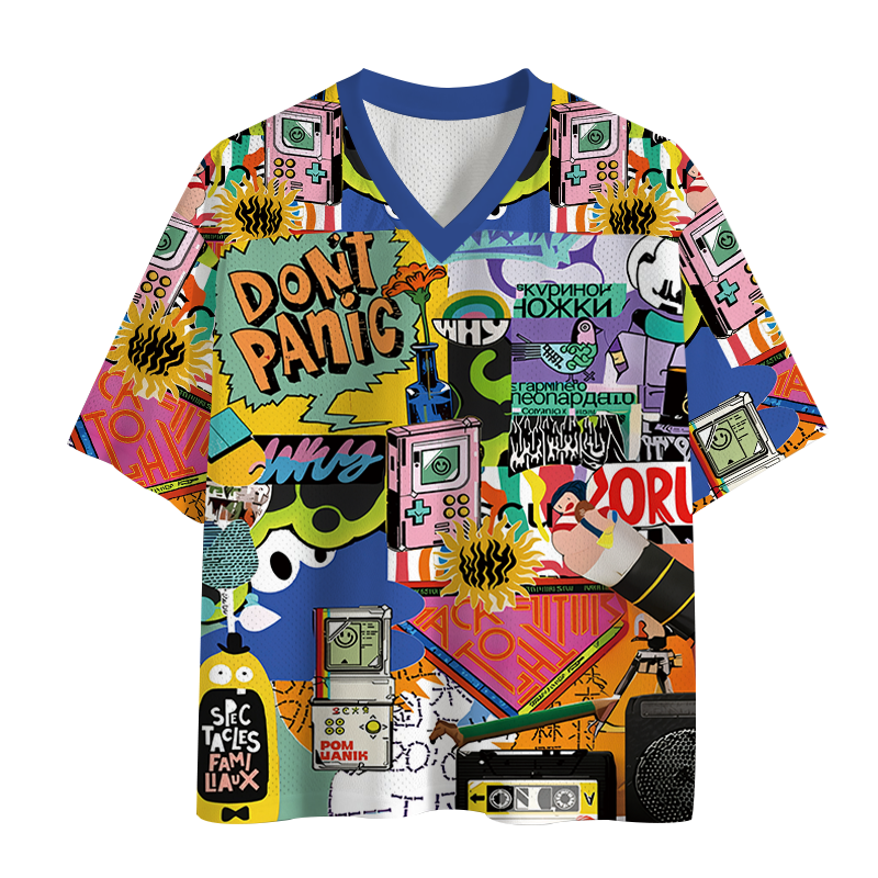 Modecanvas Vintage 80s Mesh Jersey-modecanvas