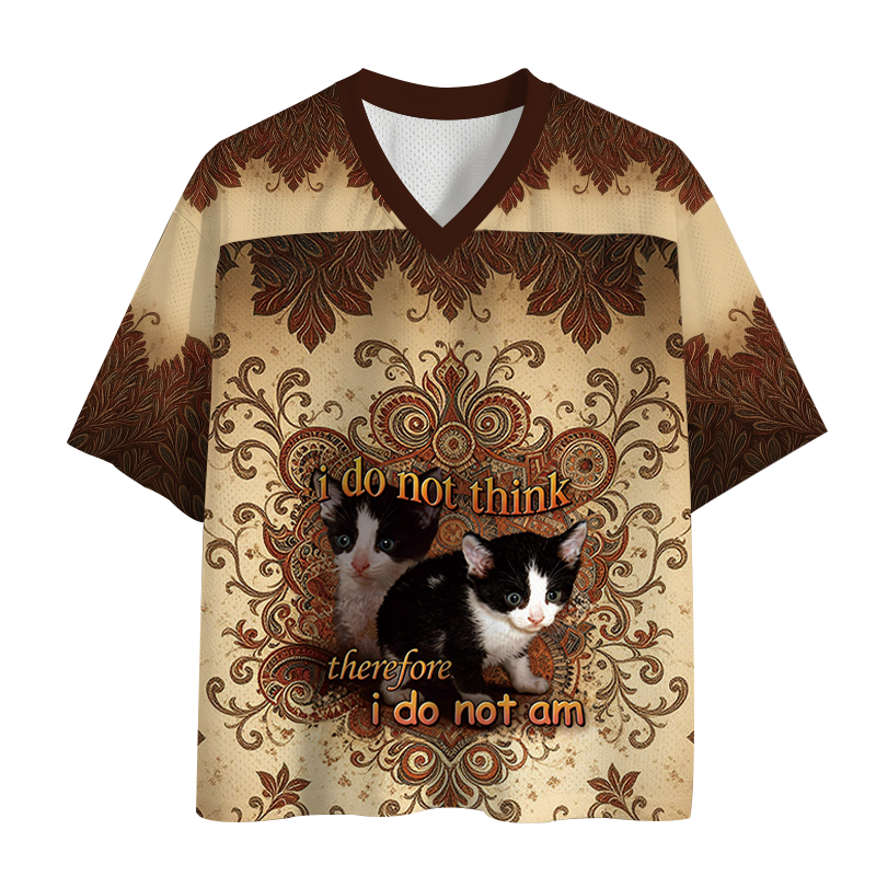 Modecanvas Cat Meme Mesh Jersey-modecanvas