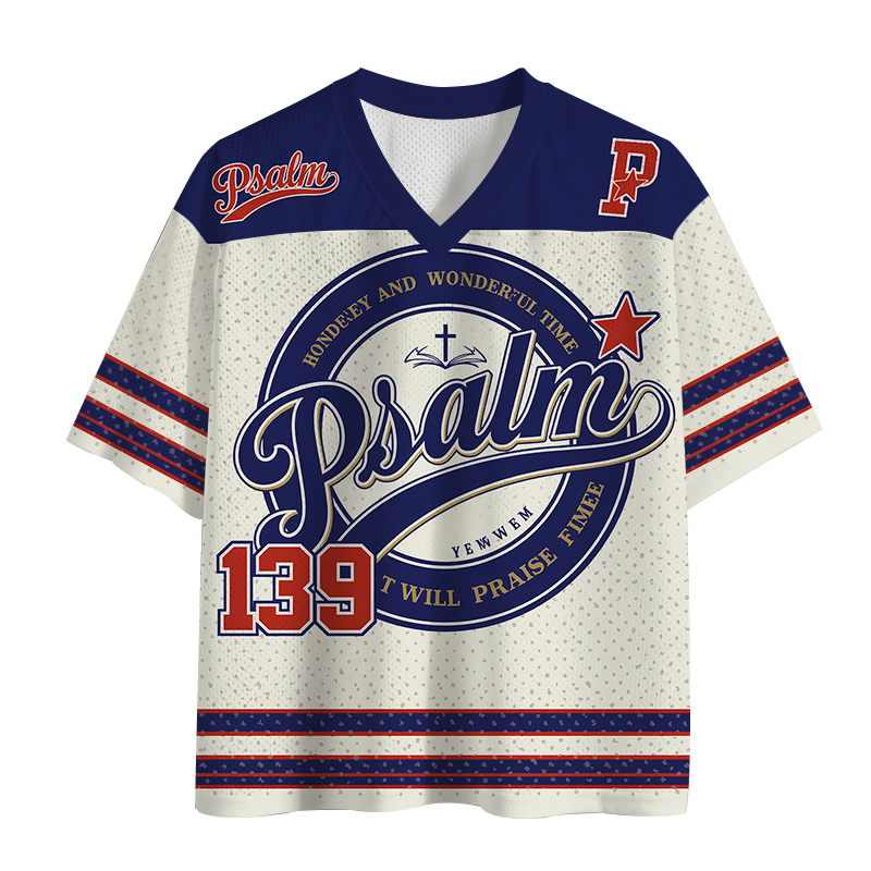 Modecanvas Fearfully And Wonderfully Made Christian Mesh Jersey-modecanvas