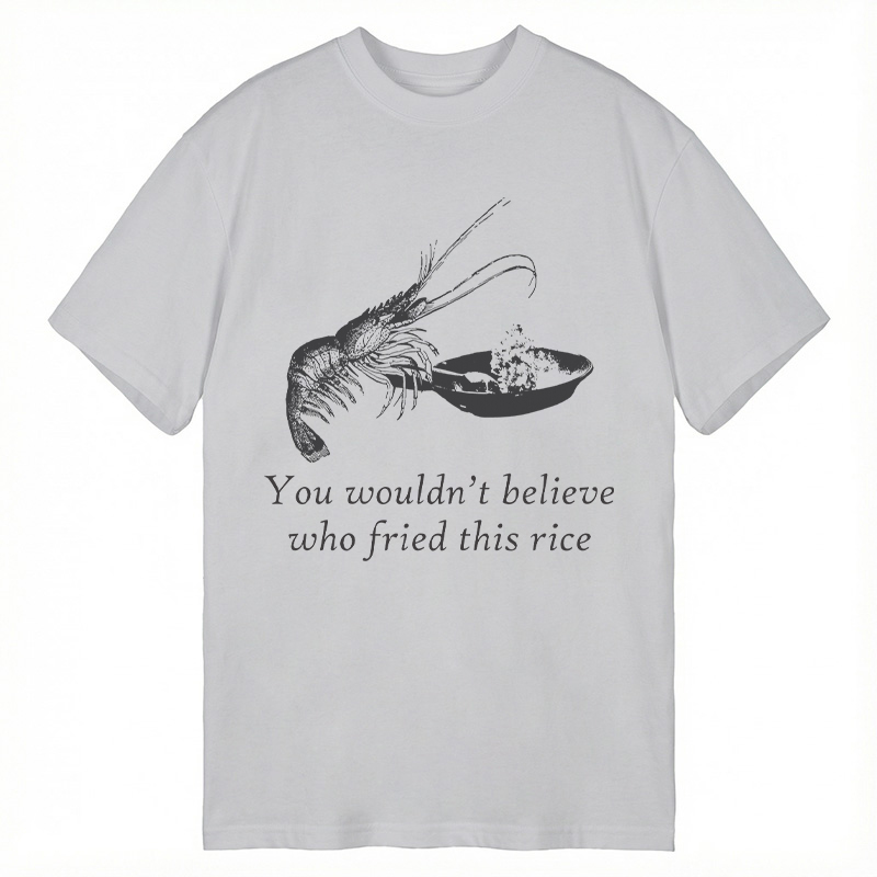 Modecanvas Shrimp Fried Rice DTG Printing Classic T-Shirt-modecanvas