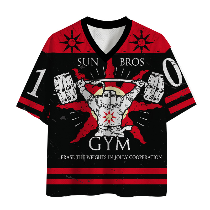 Modecanvas Sun Bros Gym Mesh Jersey-modecanvas