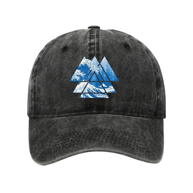 Modecanvas The Great Wave Washed Cap-modecanvas
