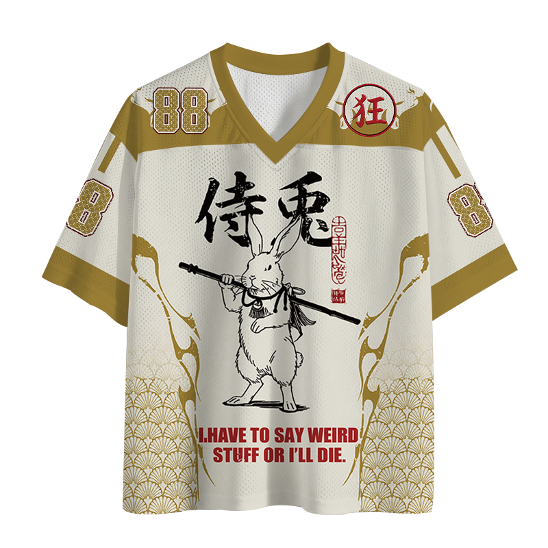 Modecanvas Warrior Rabbit Mesh Jersey-modecanvas