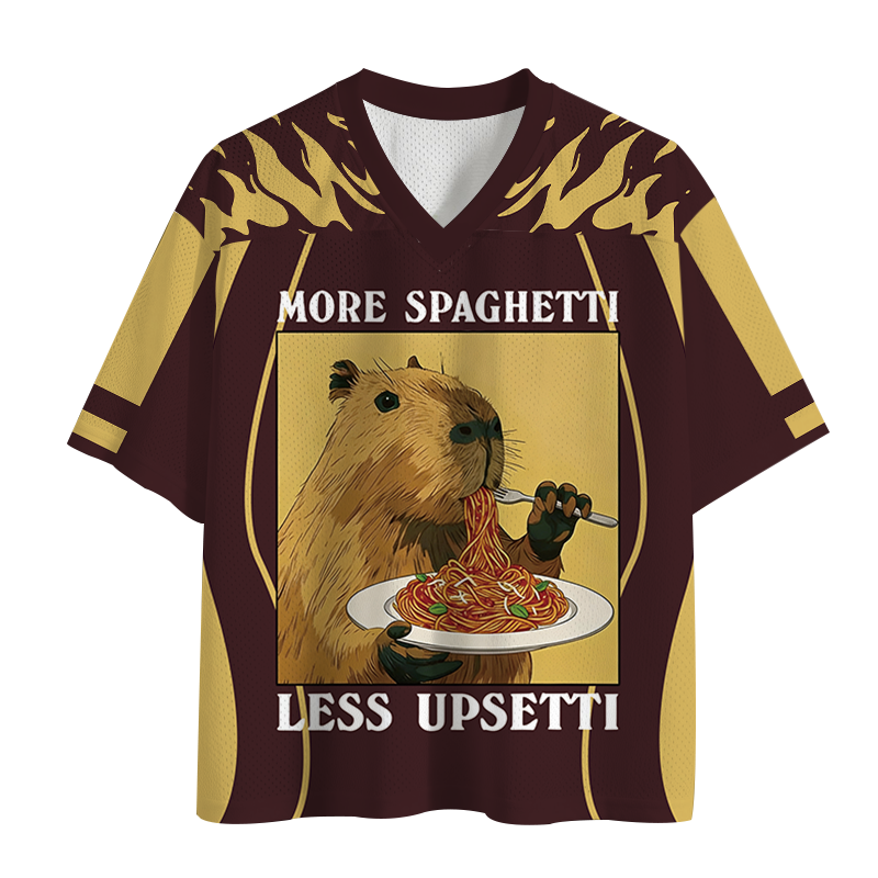 Modecanvas Capybara Eating Mesh Jersey-modecanvas
