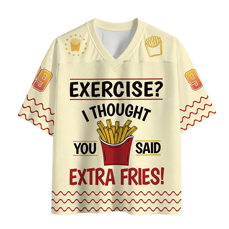Modecanvas Funny Exercise Meme Mesh Jersey-modecanvas