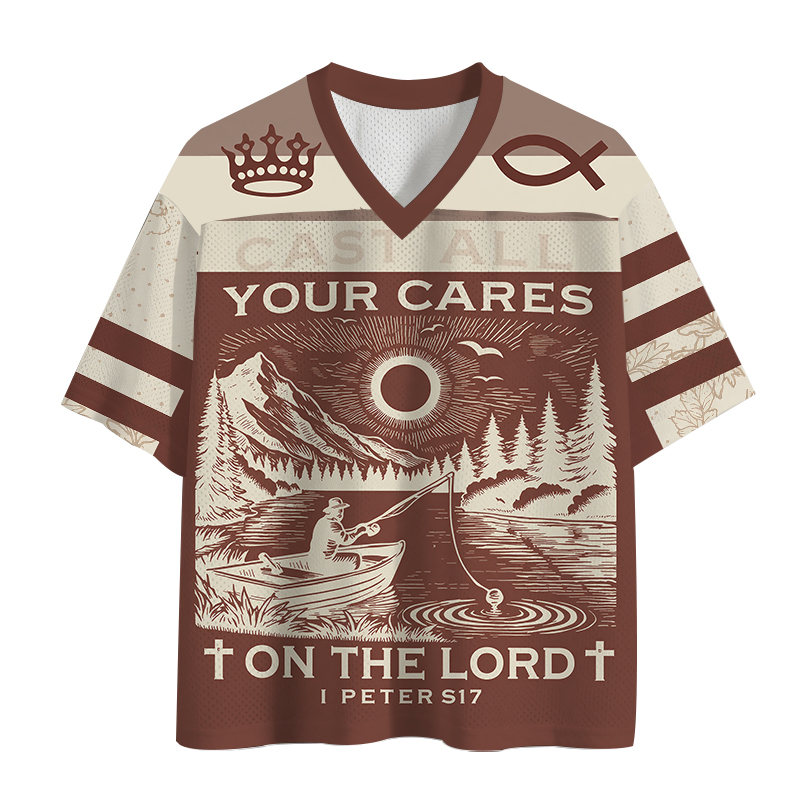 Modecanvas Cast All Your Cares On The Lord Mesh Jersey-modecanvas