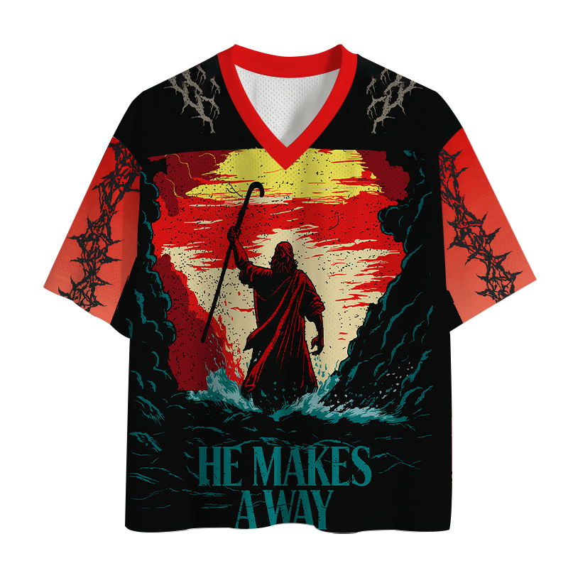 Modecanvas He Makes A Way Mesh Jersey-modecanvas